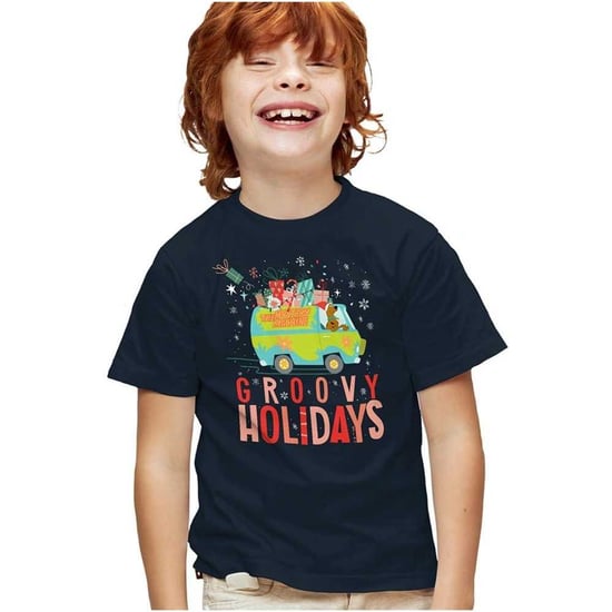 Scooby Doo Groovy Holidays-kerst-T-shirt voor kinderen (Marine) - Image 1