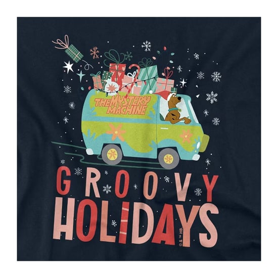 Scooby Doo Groovy Holidays-kerst-T-shirt voor kinderen (Marine) - Image 4