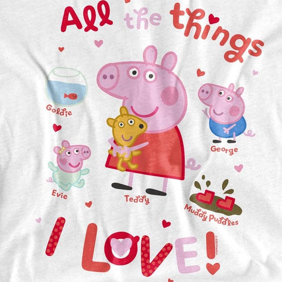 Peppa Pig T-shirt voor kinderen met de tekst ‘All The Things I Love’ (Wit) - Image 3
