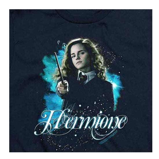 Harry Potter T-shirt voor kinderen met afbeelding van Hermelien Griffel (Marine) - Image 3