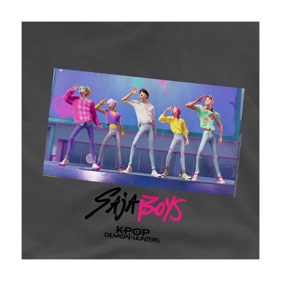 K-Pop Demon Hunters Kinderen Soda Pop Saja Jongens Dans T-Shirt (Houtskool) - Image 3