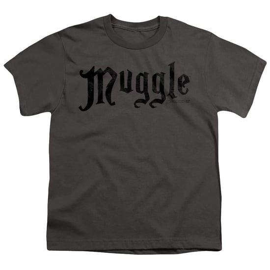 Harry Potter T-shirt voor kinderen met ‘Muggle’-print, van ringspun-katoen (Houtskool) - Image 1