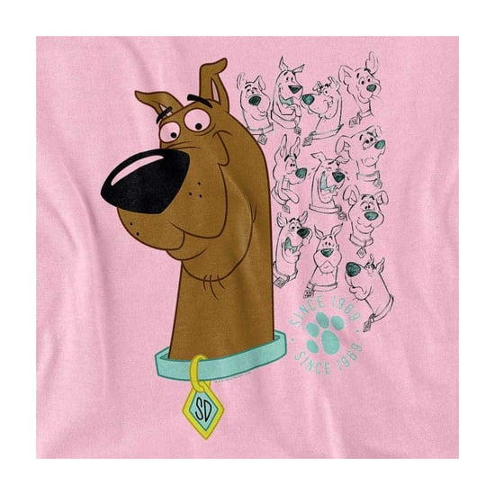 Scooby Doo Unisex T-shirt voor volwassenen: Evolution (Roze) - Image 3
