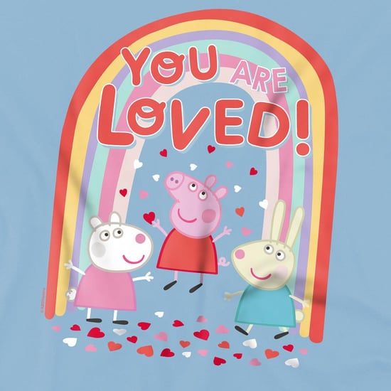 Peppa Pig T-shirt van ringspun-katoen voor kinderen met de tekst ‘Friends You Are Loved’ (Lichtblauw) - Image 3