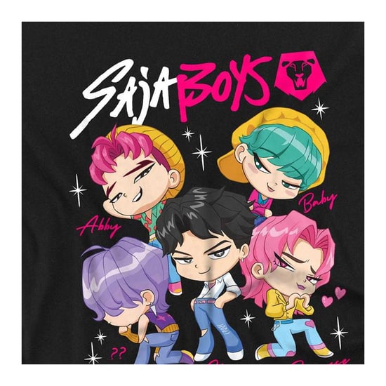 K-Pop Demon Hunters Childrens/Kids Saja Boys Chibi T-Shirt (Black) - Image 3