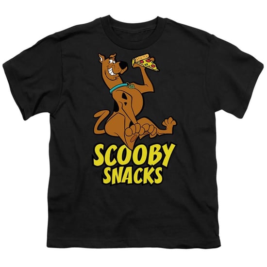 Scooby Doo Scooby Snacks Pizza! T-shirt voor kinderen (Zwart) - Image 1