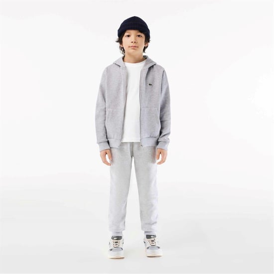 Lacoste Basis T-shirt met borduursel voor kinderen, normale pasvorm (Wit) - Image 4