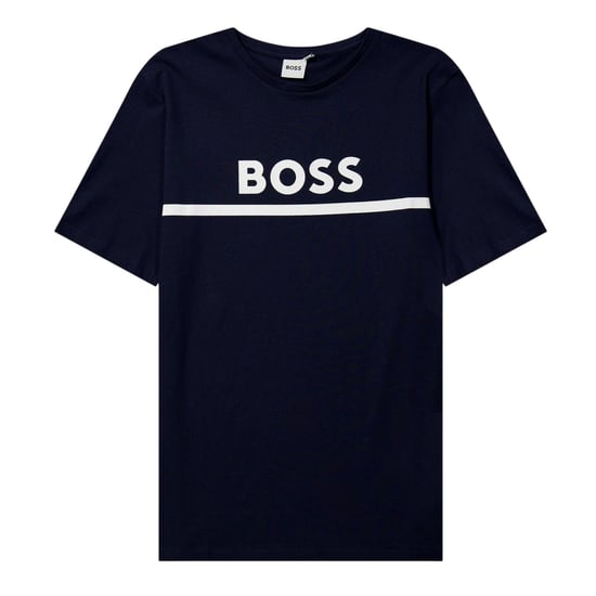 Boss Kinderen/Kinderen Groot Logo T-Shirt (Marine) - Image 1
