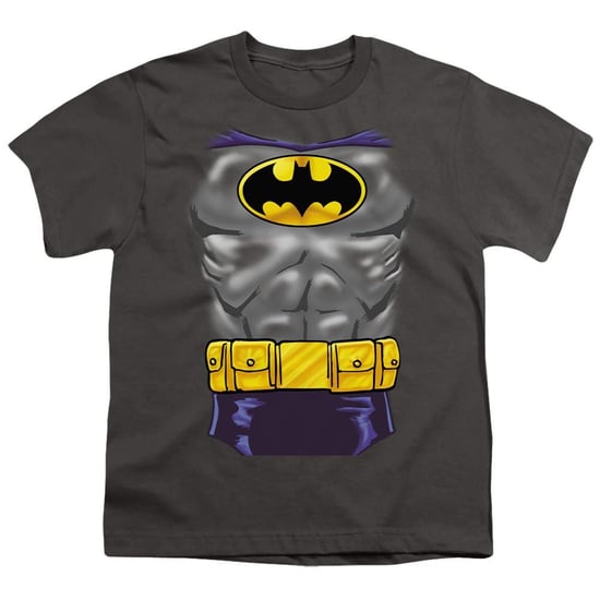 Batman Realistisch T-shirt met spiermotief voor kinderen (Houtskool) - Image 1