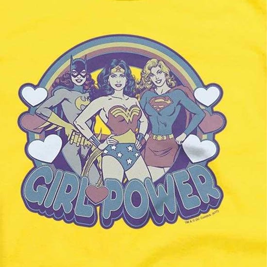 DC Comics Kinder-T-shirt 'Girl Power' in retrostijl (Geel) - Image 3