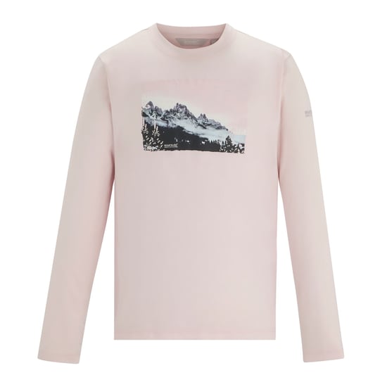 Regatta Childrens/Kids Alvarado Scenery Long-Sleeved Winter T-Shirt (Pink Haze) - Image 1