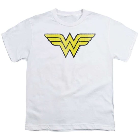 Wonder Woman Kinderen/Kinderen Distressed Logo T-Shirt (Wit) - Image 1