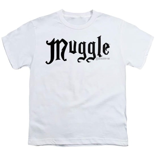 Harry Potter T-shirt voor kinderen met ‘Muggle’-print, van ringspun-katoen (Wit) - Image 1
