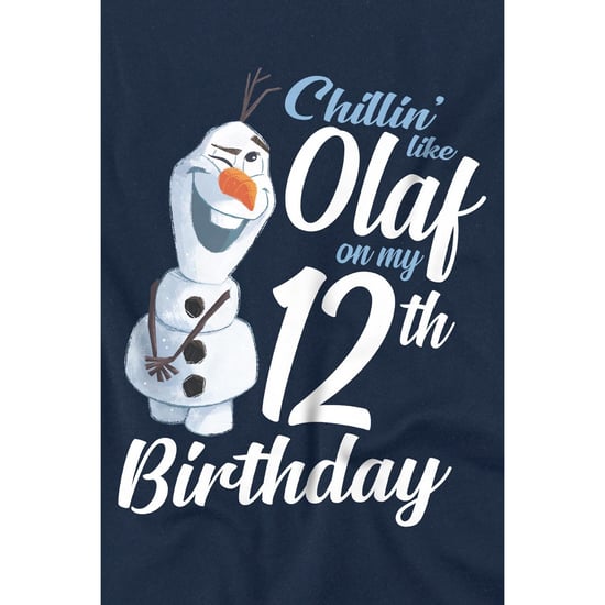 Frozen Kinderen/Kinderen Chillin Like Olaf 12e Verjaardag T-Shirt (Marine) - Image 3