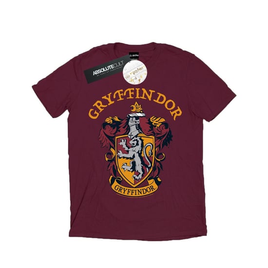 Harry Potter Meisjes Gryffindor Crest Katoenen T-Shirt (Bourgondië) - Image 2