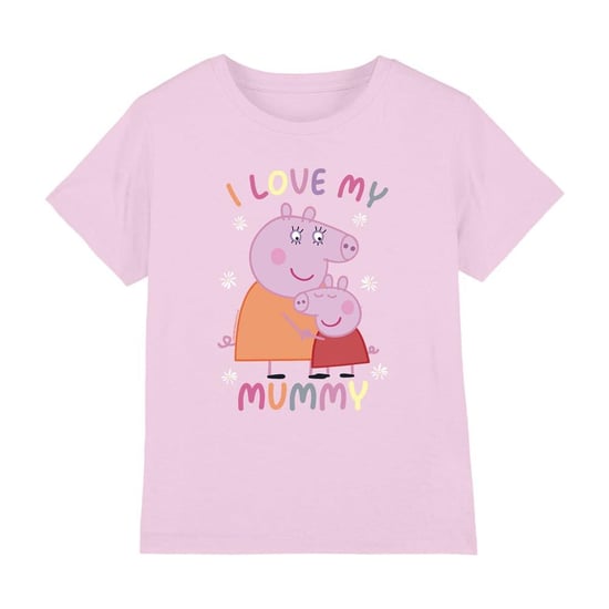 Peppa Pig Kinderen/Kinderen Ik hou van mijn mama T-Shirt (Lichtroze) - Image 1