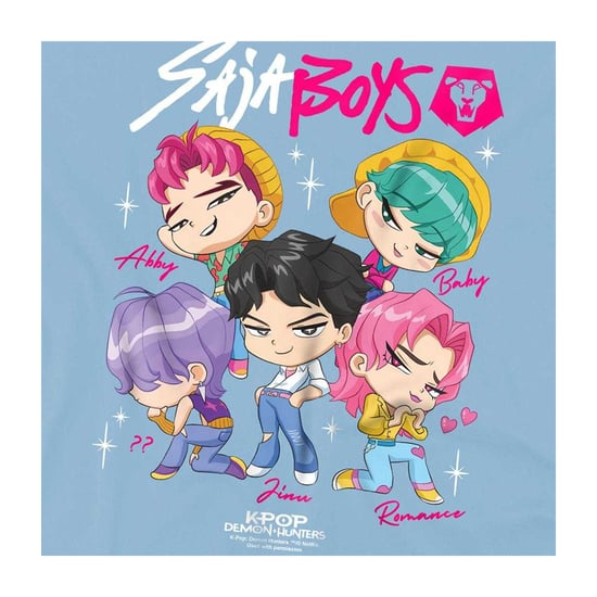 K-Pop Demon Hunters Childrens/Kids Saja Boys Chibi T-Shirt (Light Blue) - Image 3
