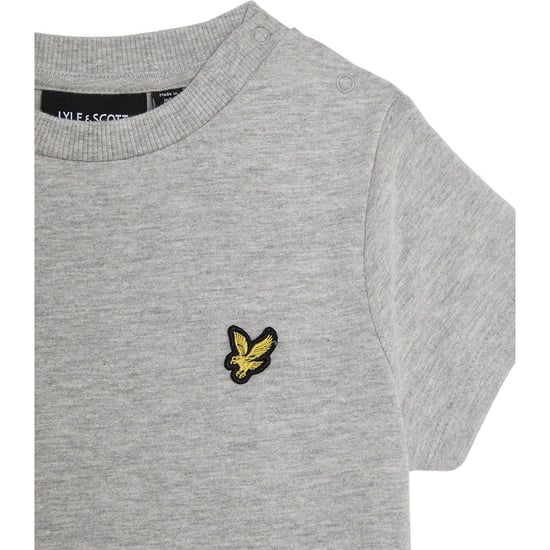 Lyle & Scott Baby Boys Crew Neck Regular T-Shirt (Light Grey) - Image 2