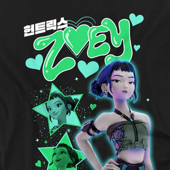 K-Pop Demon Hunters Childrens/Kids Huntrix Zoey T-Shirt (Black) - Image 3