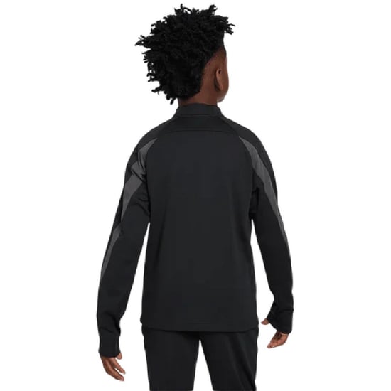 Nike Childrens/Kids Swoosh Raglan Long-Sleeved Drill Top (Black/Reflective) - Image 2