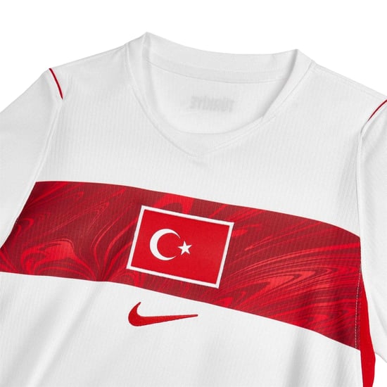 Nike Voetbalshirt voor kinderen, Turkije 2026 (Wit/rood) - Image 4