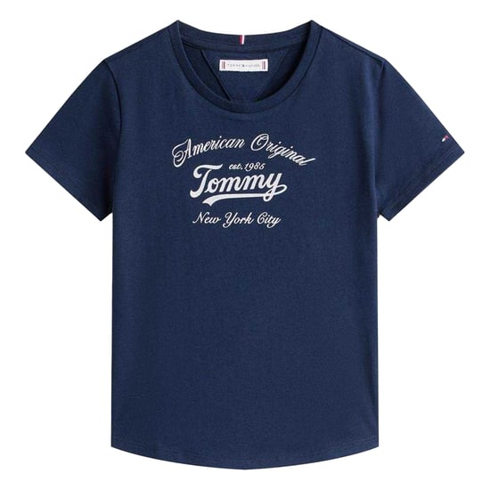 Tommy Hilfiger Meisjes Script T-shirt (Nachtelijke Marine) - Image 2