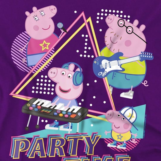 Peppa Pig Kinderen/Kinderen Party Time Familie T-shirt (Paars) - Image 3