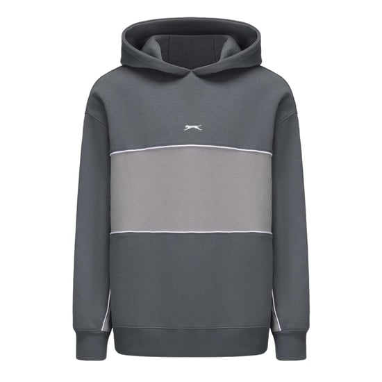 Slazenger Hoodie met trekkoord en kleurblokken voor heren (Leisteen) - Image 2
