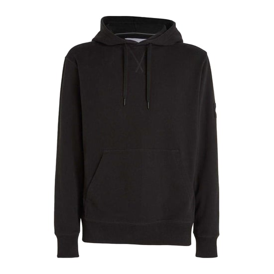 Calvin Klein Mens Monogram Badge Hoodie (Black) - Image 1