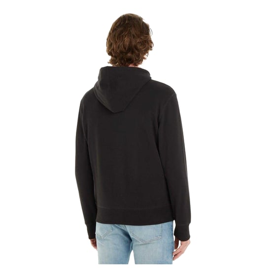 Calvin Klein Mens Monogram Badge Hoodie (Black) - Image 2