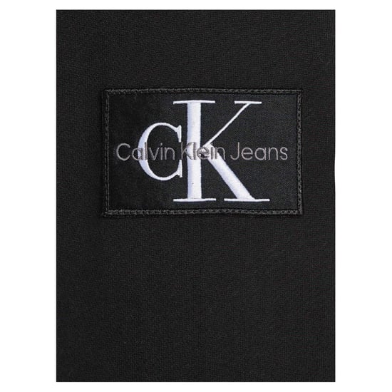 Calvin Klein Mens Monogram Badge Hoodie (Black) - Image 3