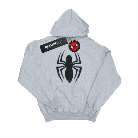 Marvel Boys Spider-Man Ultimate Spider Logo Hoodie (Sports Grey) - Image 2