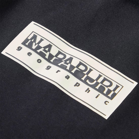 Napapijri Heren-hoodie van katoen met boxlogo en losse pasvorm (Blauw) - Image 5
