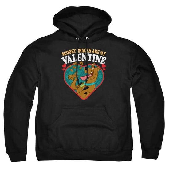 Scooby Doo Unisex-hoodie met lange mouwen voor volwassenen: ‘Scooby Snacks Are My Valentine’ (Zwart) - Image 1