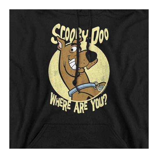 Scooby Doo Unisex-hoodie voor volwassenen met de tekst ‘Where Are You?’ (Zwart) - Image 3