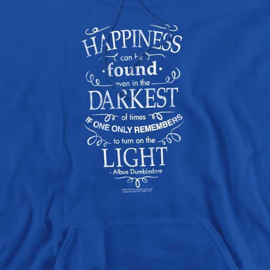 Harry Potter Unisex-hoodie voor volwassenen met de tekst ‘Happiness Can Be Found’ (Royaal Blauw) - Image 3