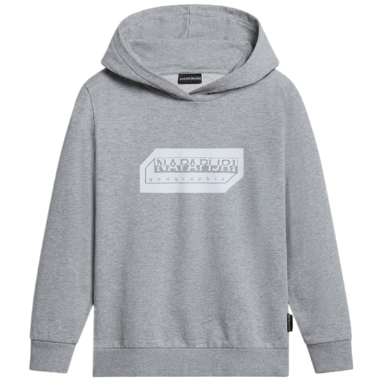 Napapijri Childrens/Kids Kitik Drawstring Hoodie (Grey) - Image 2