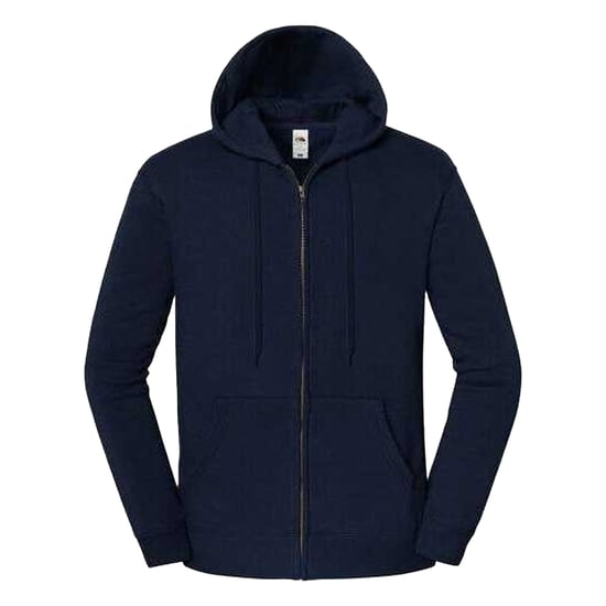 Fruit of the Loom Unisex Adult Iconic Premium Full Zip Hoodie (Deep Navy) - Image 1