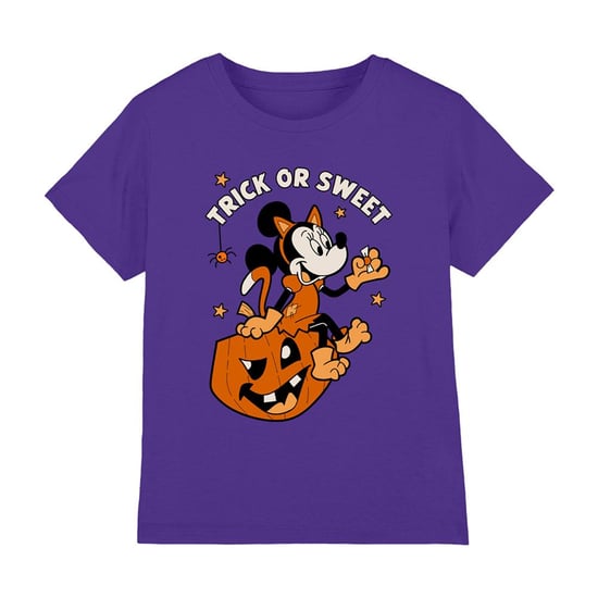 Disney Kinderen/Trick Or Sweet Minnie Mouse T-Shirt (Paars) - Image 1