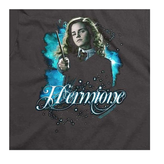 Harry Potter T-shirt voor kinderen met afbeelding van Hermelien Griffel (Houtskool) - Image 3