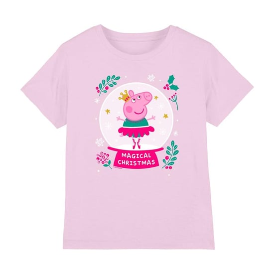 Peppa Pig Kinderen/Kinderen Magisch Kerstmis T-Shirt (Lichtroze) - Image 1