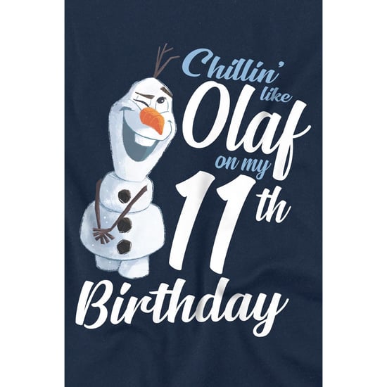 Frozen Kinderen/Kinderen Chillin Like Olaf 11e Verjaardag T-Shirt (Marine) - Image 3