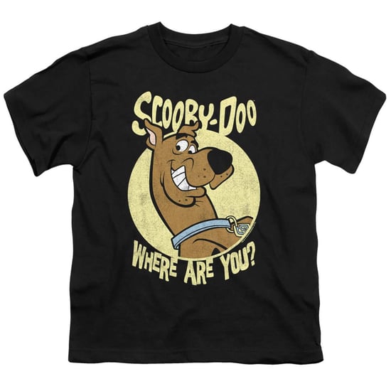 Scooby Doo T-shirt voor kinderen met de tekst ‘Where Are You?’ (Zwart) - Image 1