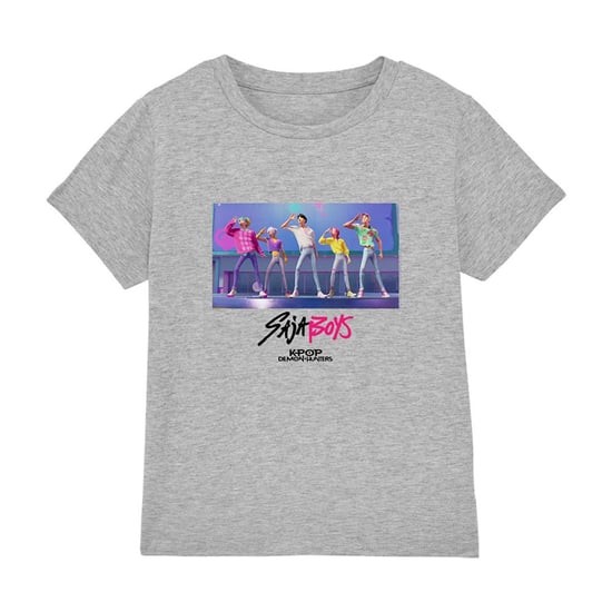 K-Pop Demon Hunters Soda Pop Saja dans-T-shirt voor jongens (kinderen) (Atletische Heide) - Image 1