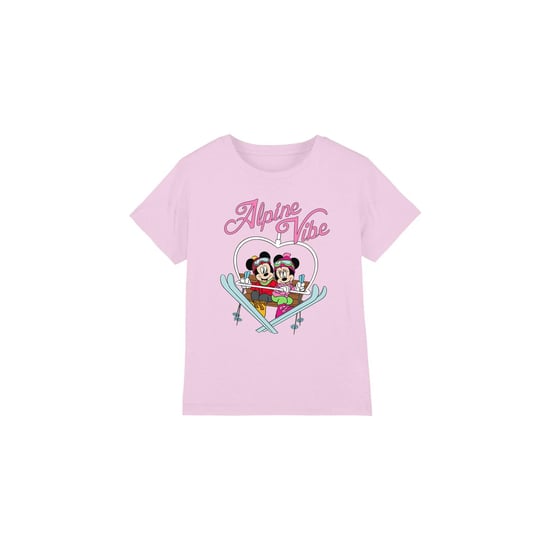 Disney Kinderen/Kinderen Alpine Vibes Mickey Mouse T-Shirt (Roze) - Image 1