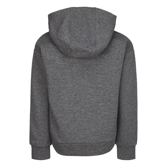 Nike Childrens/Kids Embroidered Logo Cotton Full Zip Hoodie (Carbon Heather) - Image 2