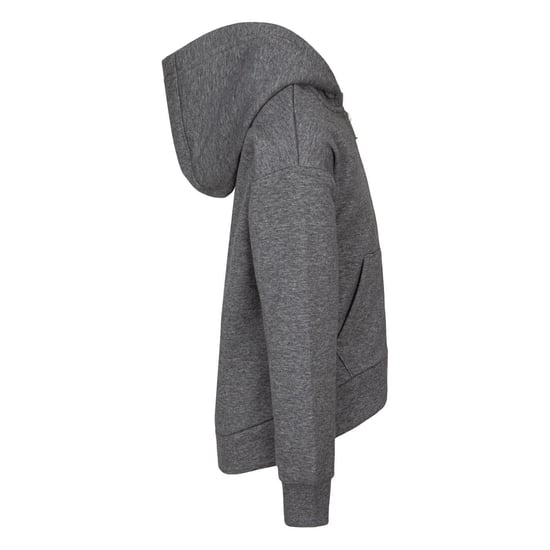 Nike Childrens/Kids Embroidered Logo Cotton Full Zip Hoodie (Carbon Heather) - Image 3