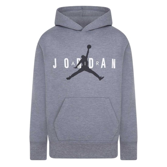 Nike Childrens/Kids Air Jordan Jumpman Hooded Pullover Hoodie (Carbon Heather) - Image 2