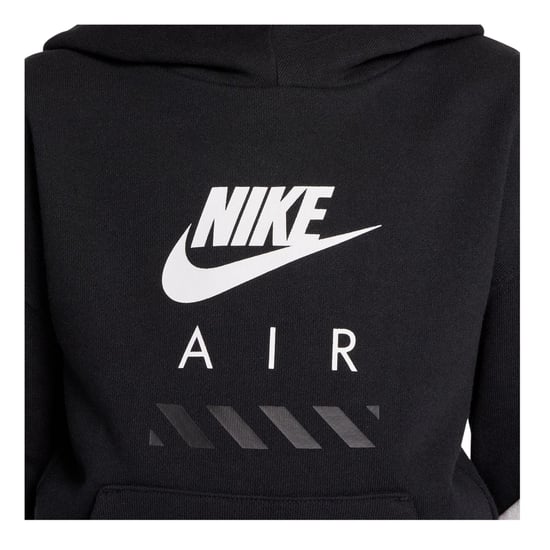 Nike Childrens/Kids Air Colour Block Fleece Hoodie (Black/White) - Image 3