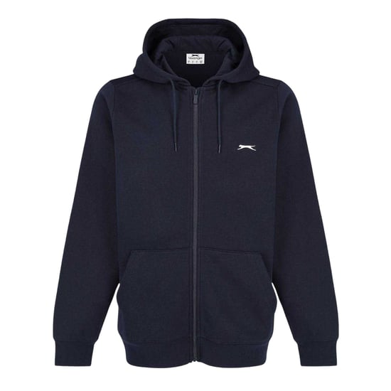 Slazenger Heren Polycotton Full Zip Hoodie (Marine) - Image 1